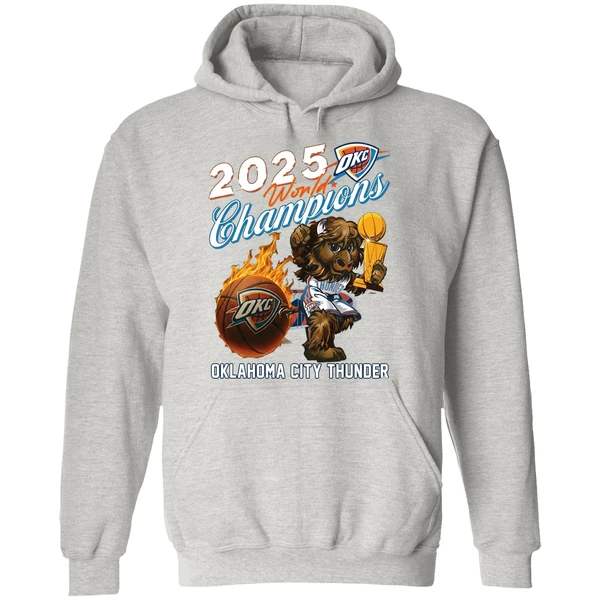 Oklahoma City Thunder 2025 World Champions Hoodie - Image 9