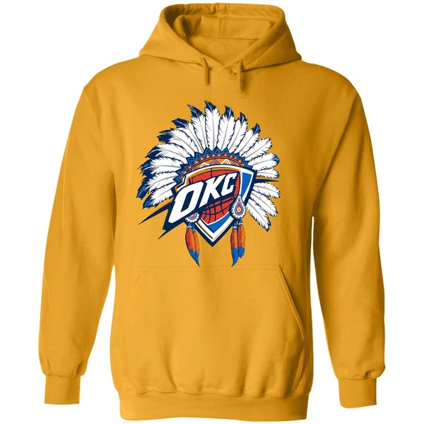Oklahoma City Thunder Native American Logo Hoodie