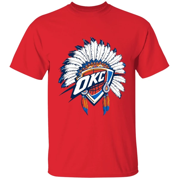 Oklahoma City Thunder Native American Logo Shirt - Image 4