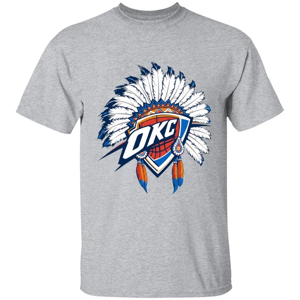 Oklahoma City Thunder Native American Logo Shirt - Image 6