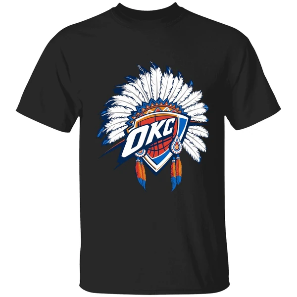 Oklahoma City Thunder Native American Logo Shirt - Image 7