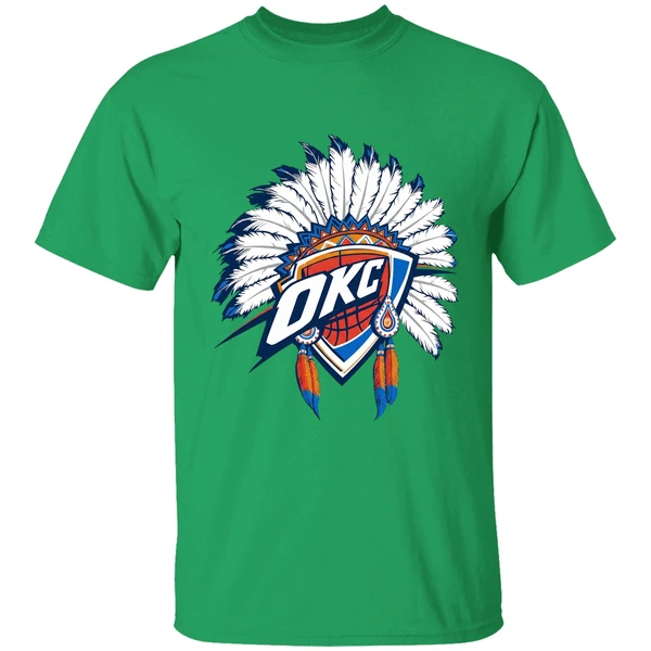 Oklahoma City Thunder Native American Logo Shirt - Image 8