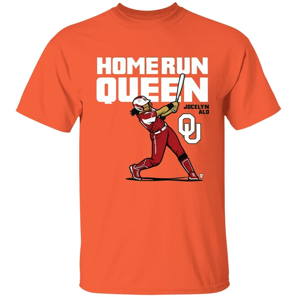 Oklahoma Softball Jocelyn Alo Home Run Queen Shirt - Image 5