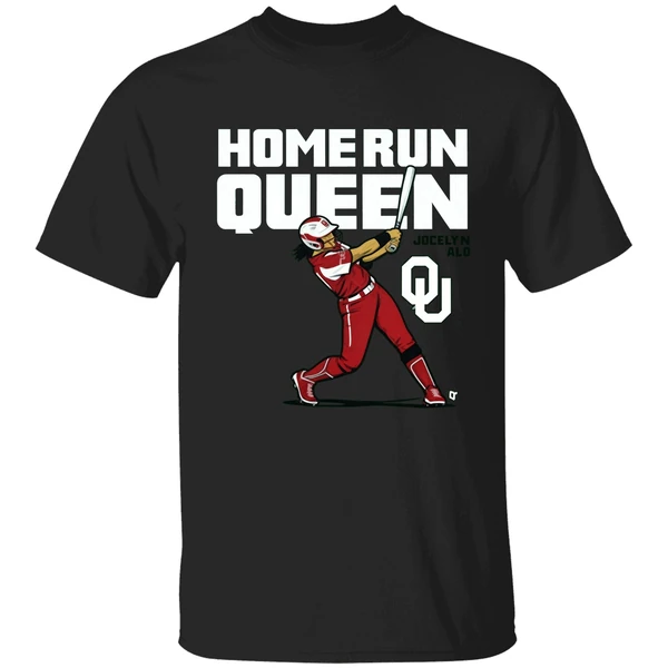 Oklahoma Softball Jocelyn Alo Home Run Queen Shirt - Image 9