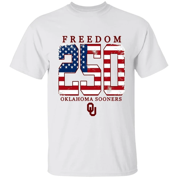Oklahoma Sooners Americana Freedom 250th Logo Shirt