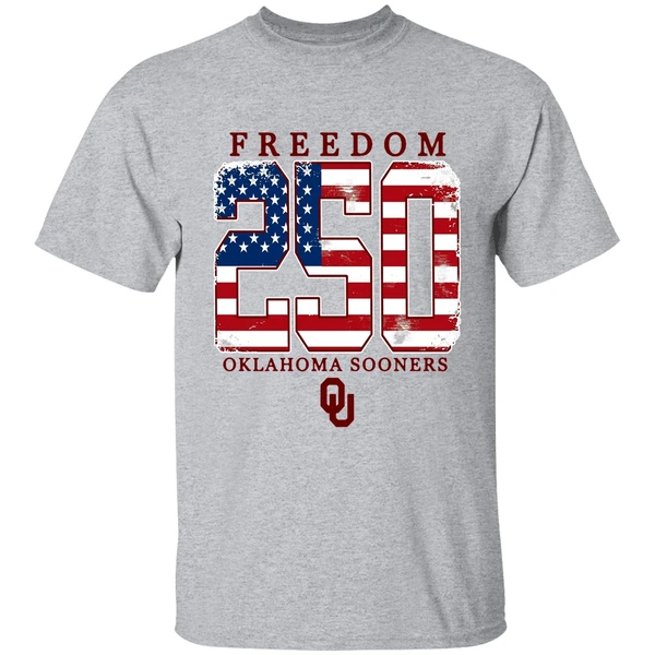 Oklahoma Sooners Americana Freedom 250th Logo Shirt - Image 6