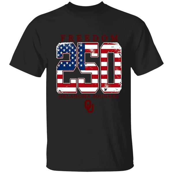 Oklahoma Sooners Americana Freedom 250th Logo Shirt - Image 7