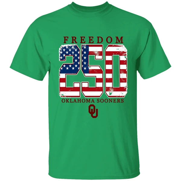 Oklahoma Sooners Americana Freedom 250th Logo Shirt - Image 8