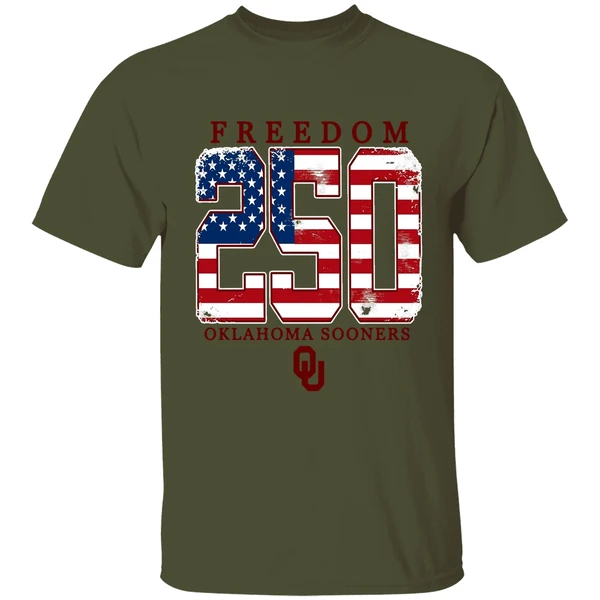 Oklahoma Sooners Americana Freedom 250th Logo Shirt - Image 9