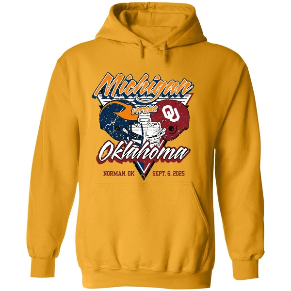 Oklahoma Sooners Vs Michigan Wolverines 2025 Gameday Onion Belt Hoodie