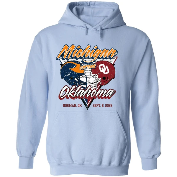 Oklahoma Sooners Vs Michigan Wolverines 2025 Gameday Onion Belt Hoodie - Image 4