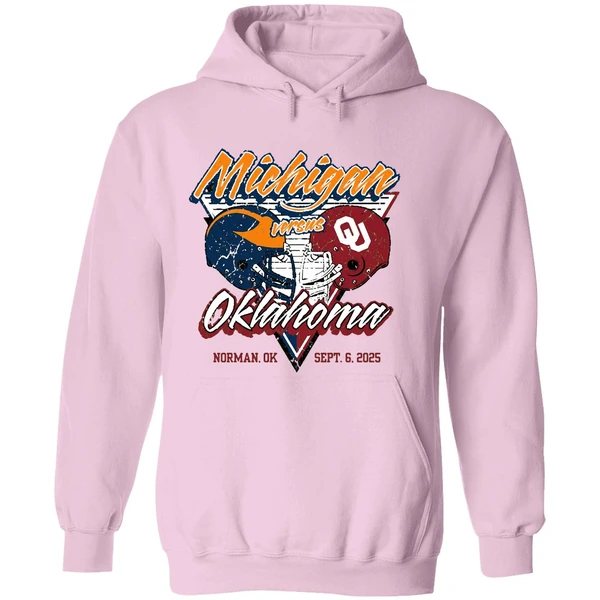 Oklahoma Sooners Vs Michigan Wolverines 2025 Gameday Onion Belt Hoodie - Image 5