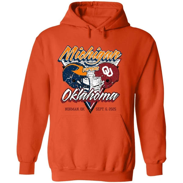 Oklahoma Sooners Vs Michigan Wolverines 2025 Gameday Onion Belt Hoodie - Image 6