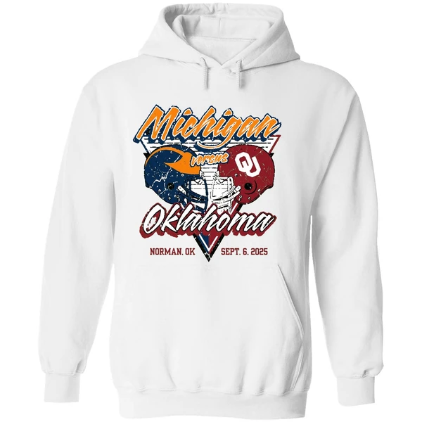 Oklahoma Sooners Vs Michigan Wolverines 2025 Gameday Onion Belt Hoodie - Image 8