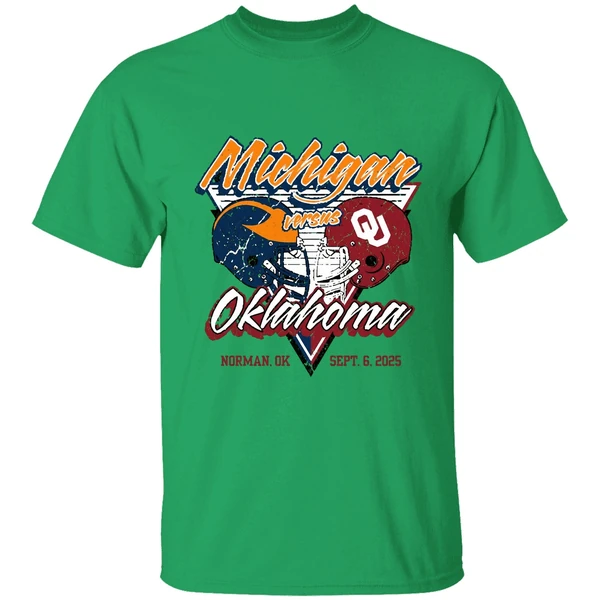 Oklahoma Sooners Vs Michigan Wolverines 2025 Gameday Onion Belt Shirt - Image 2