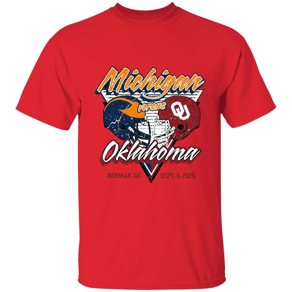 Oklahoma Sooners Vs Michigan Wolverines 2025 Gameday Onion Belt Shirt - Image 7