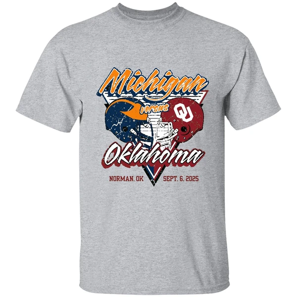 Oklahoma Sooners Vs Michigan Wolverines 2025 Gameday Onion Belt Shirt - Image 9