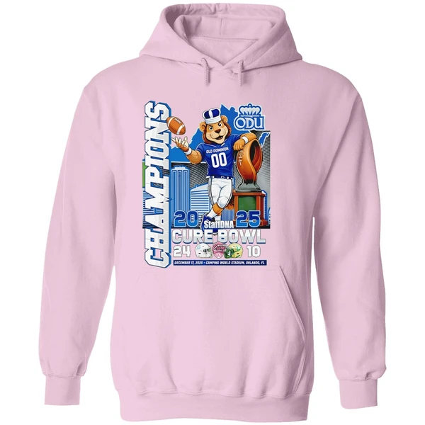 Old Dominion University Odu Champions At Cure Bowl 2025 Hoodie - Image 5