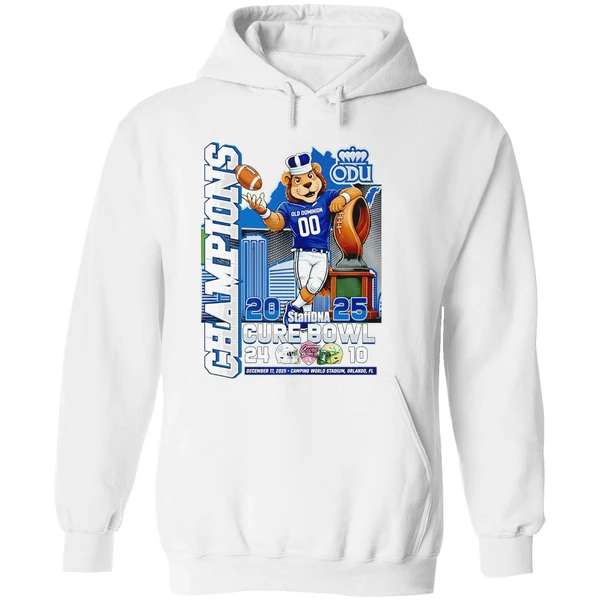 Old Dominion University Odu Champions At Cure Bowl 2025 Hoodie - Image 8