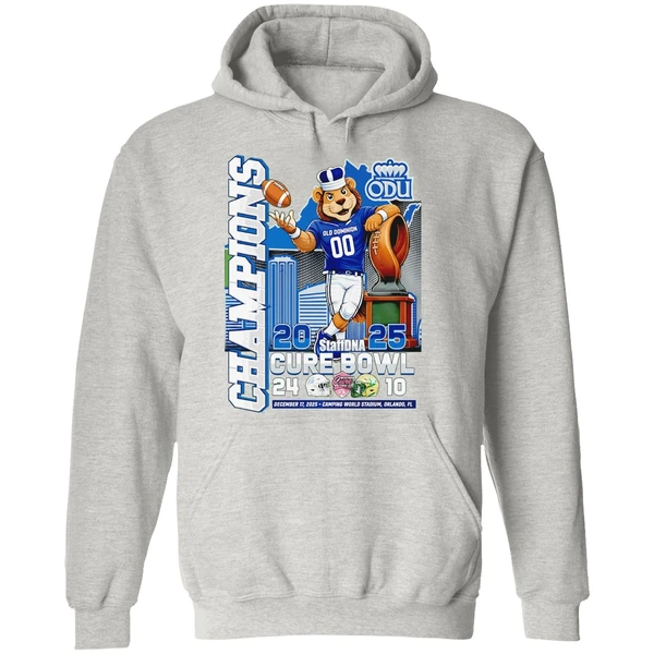 Old Dominion University Odu Champions At Cure Bowl 2025 Hoodie - Image 9