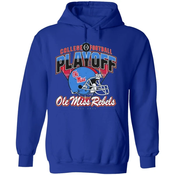 Ole Miss College Football Playoff Rebels Helmet Hoodie - Image 7