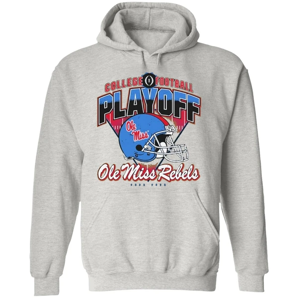Ole Miss College Football Playoff Rebels Helmet Hoodie - Image 9