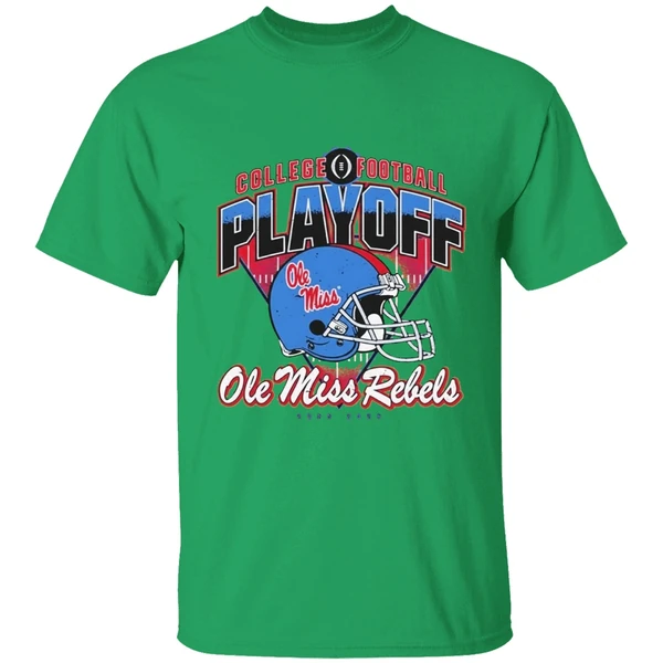 Ole Miss College Football Playoff Rebels Helmet Shirt - Image 2