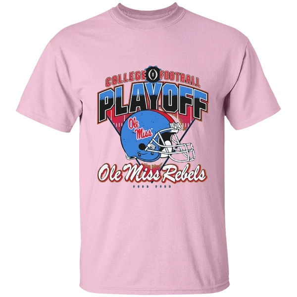 Ole Miss College Football Playoff Rebels Helmet Shirt - Image 3