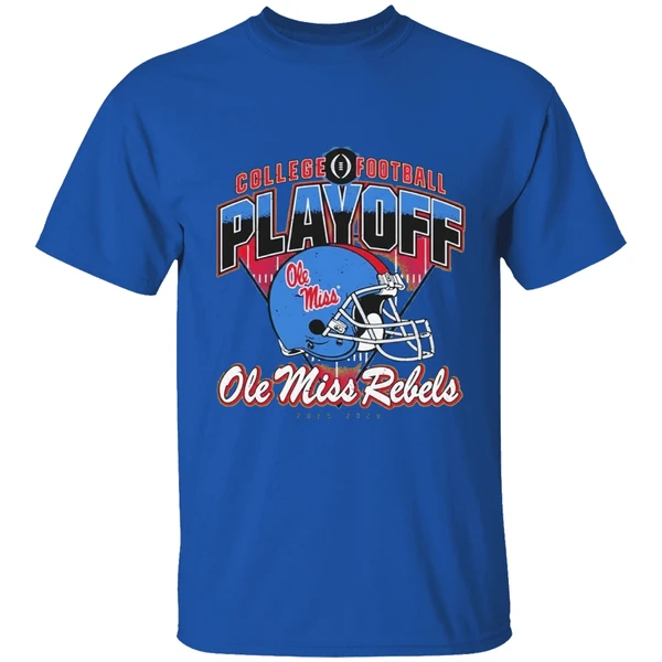 Ole Miss College Football Playoff Rebels Helmet Shirt - Image 8