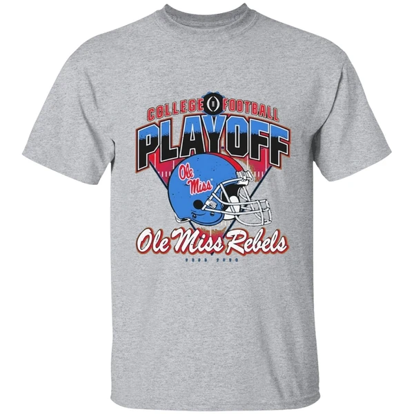 Ole Miss College Football Playoff Rebels Helmet Shirt - Image 9