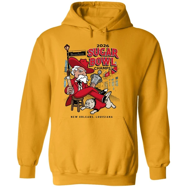 Ole Miss Rebels Beat Georgia Bulldogs 2026 Sugar Bowl Champs New Orleans Louisiana Hoodie