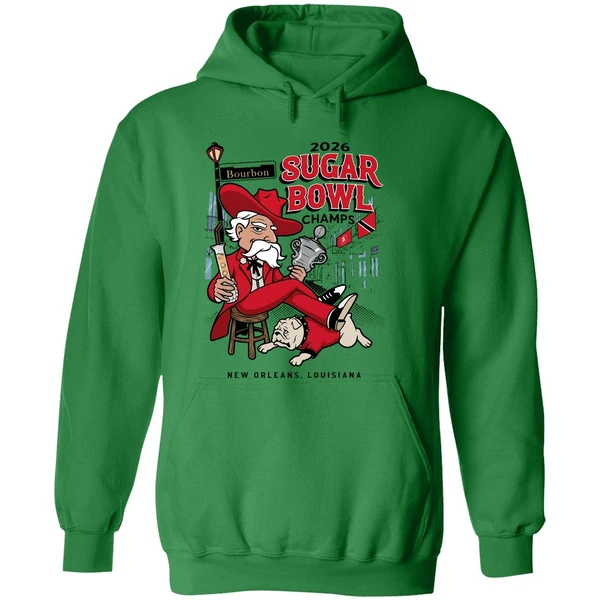 Ole Miss Rebels Beat Georgia Bulldogs 2026 Sugar Bowl Champs New Orleans Louisiana Hoodie - Image 2