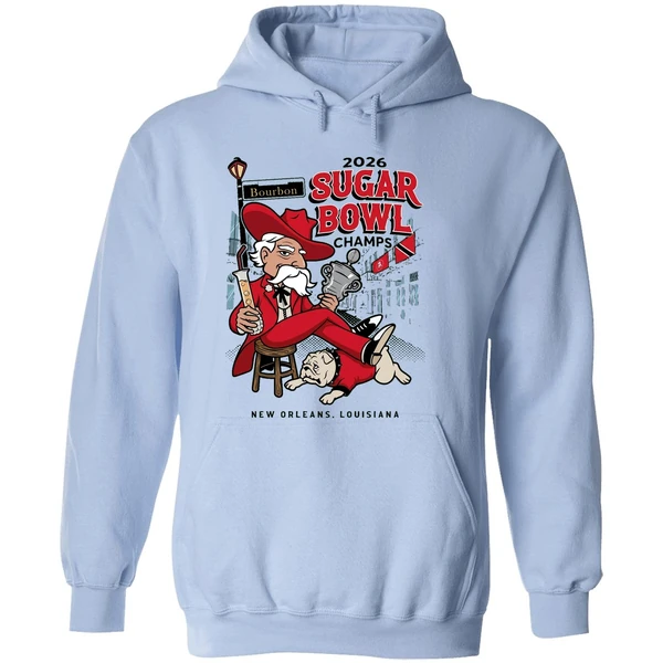 Ole Miss Rebels Beat Georgia Bulldogs 2026 Sugar Bowl Champs New Orleans Louisiana Hoodie - Image 4