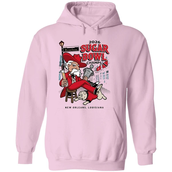 Ole Miss Rebels Beat Georgia Bulldogs 2026 Sugar Bowl Champs New Orleans Louisiana Hoodie - Image 5