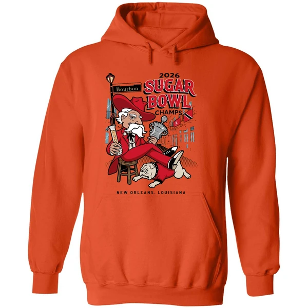 Ole Miss Rebels Beat Georgia Bulldogs 2026 Sugar Bowl Champs New Orleans Louisiana Hoodie - Image 6