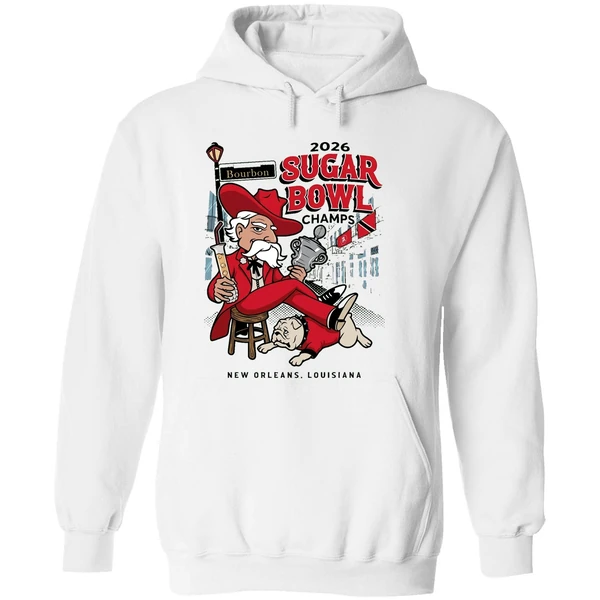 Ole Miss Rebels Beat Georgia Bulldogs 2026 Sugar Bowl Champs New Orleans Louisiana Hoodie - Image 8