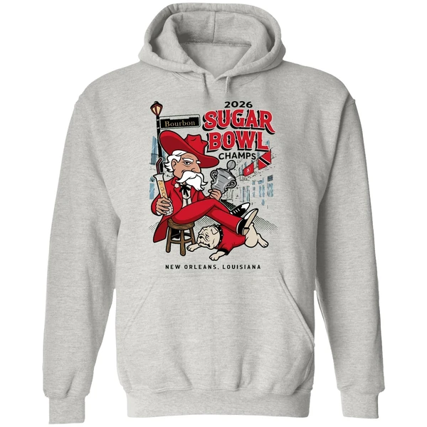 Ole Miss Rebels Beat Georgia Bulldogs 2026 Sugar Bowl Champs New Orleans Louisiana Hoodie - Image 9