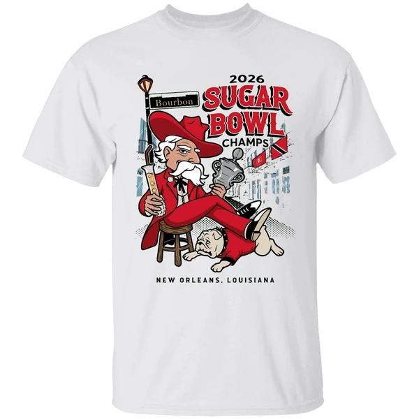 Ole Miss Rebels Beat Georgia Bulldogs 2026 Sugar Bowl Champs New Orleans Louisiana Shirt