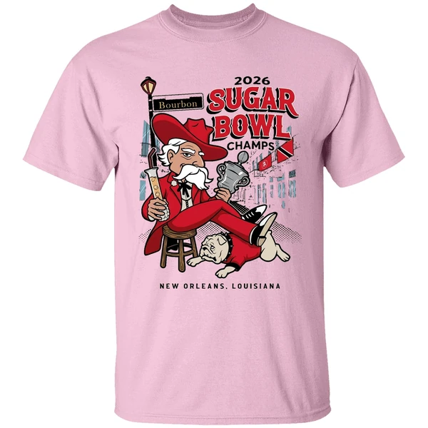 Ole Miss Rebels Beat Georgia Bulldogs 2026 Sugar Bowl Champs New Orleans Louisiana Shirt - Image 2
