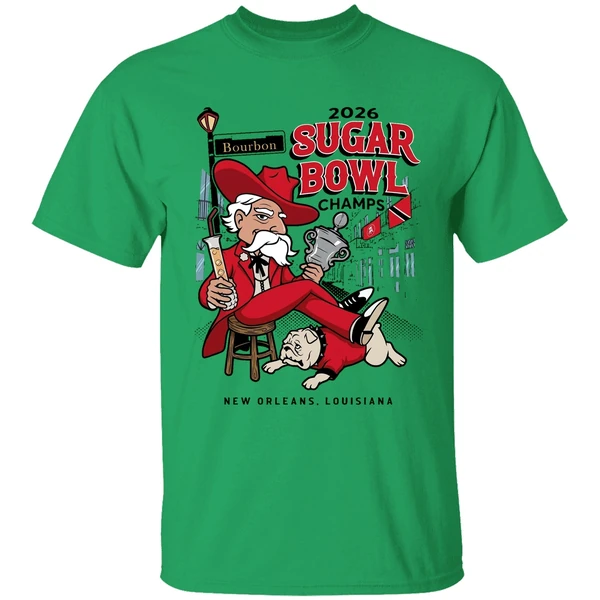 Ole Miss Rebels Beat Georgia Bulldogs 2026 Sugar Bowl Champs New Orleans Louisiana Shirt - Image 8