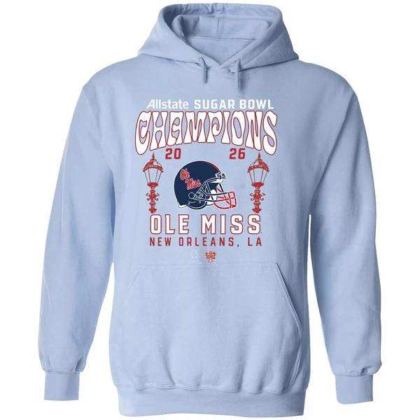 Ole Miss Rebels College Football Playoff 2026 Sugar Bowl Champions Hoodie - Image 4