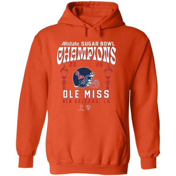Ole Miss Rebels College Football Playoff 2026 Sugar Bowl Champions Hoodie - Image 6