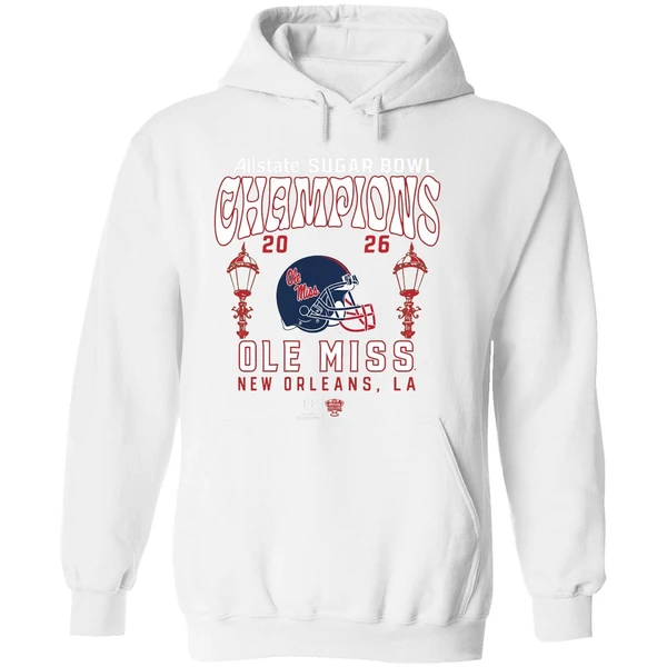 Ole Miss Rebels College Football Playoff 2026 Sugar Bowl Champions Hoodie - Image 8
