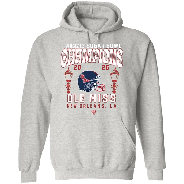 Ole Miss Rebels College Football Playoff 2026 Sugar Bowl Champions Hoodie - Image 9
