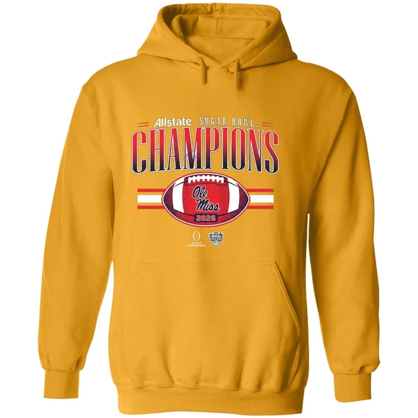 Ole Miss Rebels Football Cfp Allstate Sugar Bowl Champions 2026 Hoodie