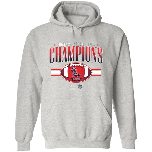 Ole Miss Rebels Football Cfp Allstate Sugar Bowl Champions 2026 Hoodie - Image 9