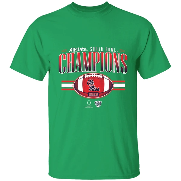 Ole Miss Rebels Football Cfp Allstate Sugar Bowl Champions 2026 Shirt - Image 2