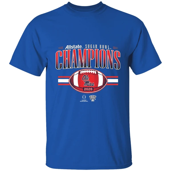 Ole Miss Rebels Football Cfp Allstate Sugar Bowl Champions 2026 Shirt - Image 8