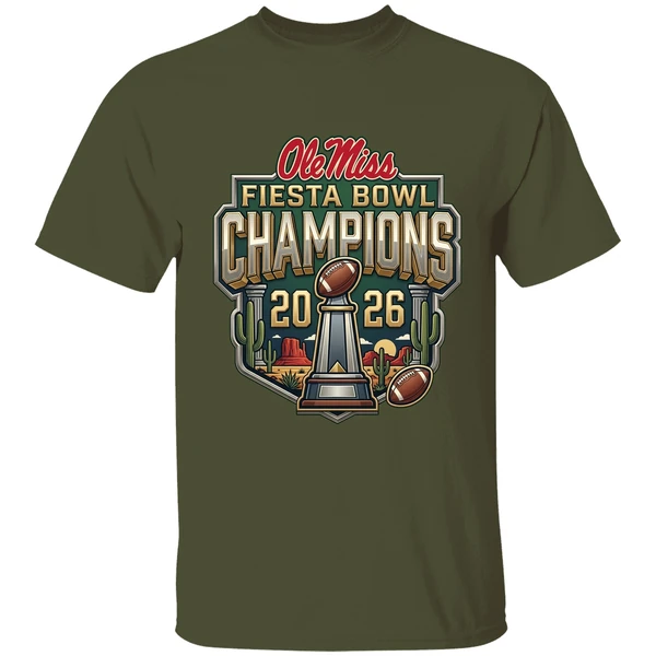 Ole Miss Rebels Vrbo Fiesta Bowl Champion 2026 Vintage Trophy Shirt - Image 4