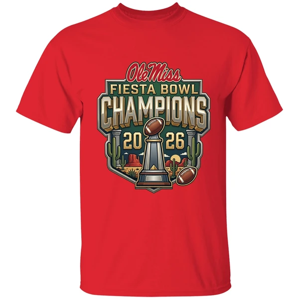 Ole Miss Rebels Vrbo Fiesta Bowl Champion 2026 Vintage Trophy Shirt - Image 7